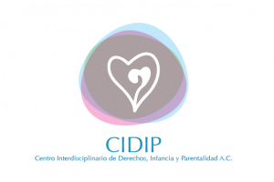 Logo del Centro Interdisciplinario de Derechos, Infancia y Parentalidad A.C. Imagen de semicírculos al centro un corazón con una semilla.