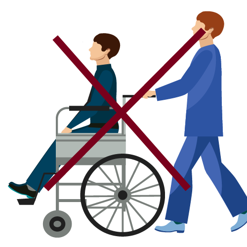 lugar sin accesibilidad para personas con silla de ruedas